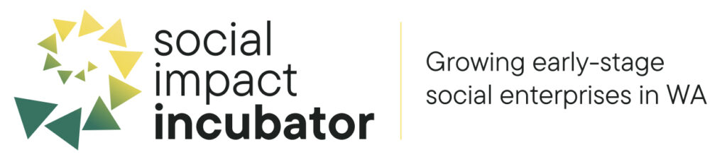 Social impact incubator logo. Growing early-stage social enterprises in WA